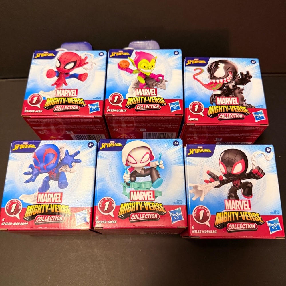 Hasbro Marvel Mighty-Verse Collection Series 1 Kids Set of 6 Multicolored NEW